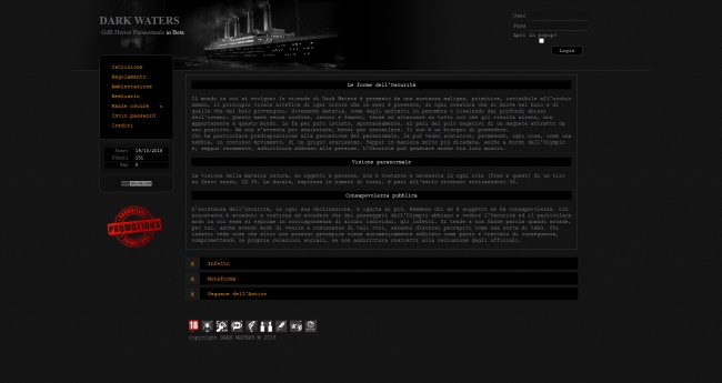 Dark Waters - Home Page