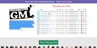Basketball GM - Screenshot Browser Game