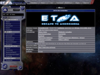 Escape to Andromeda - Screenshot Browser Game