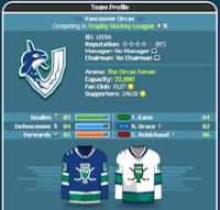 Trophy Hockey - Screenshot Browser Game