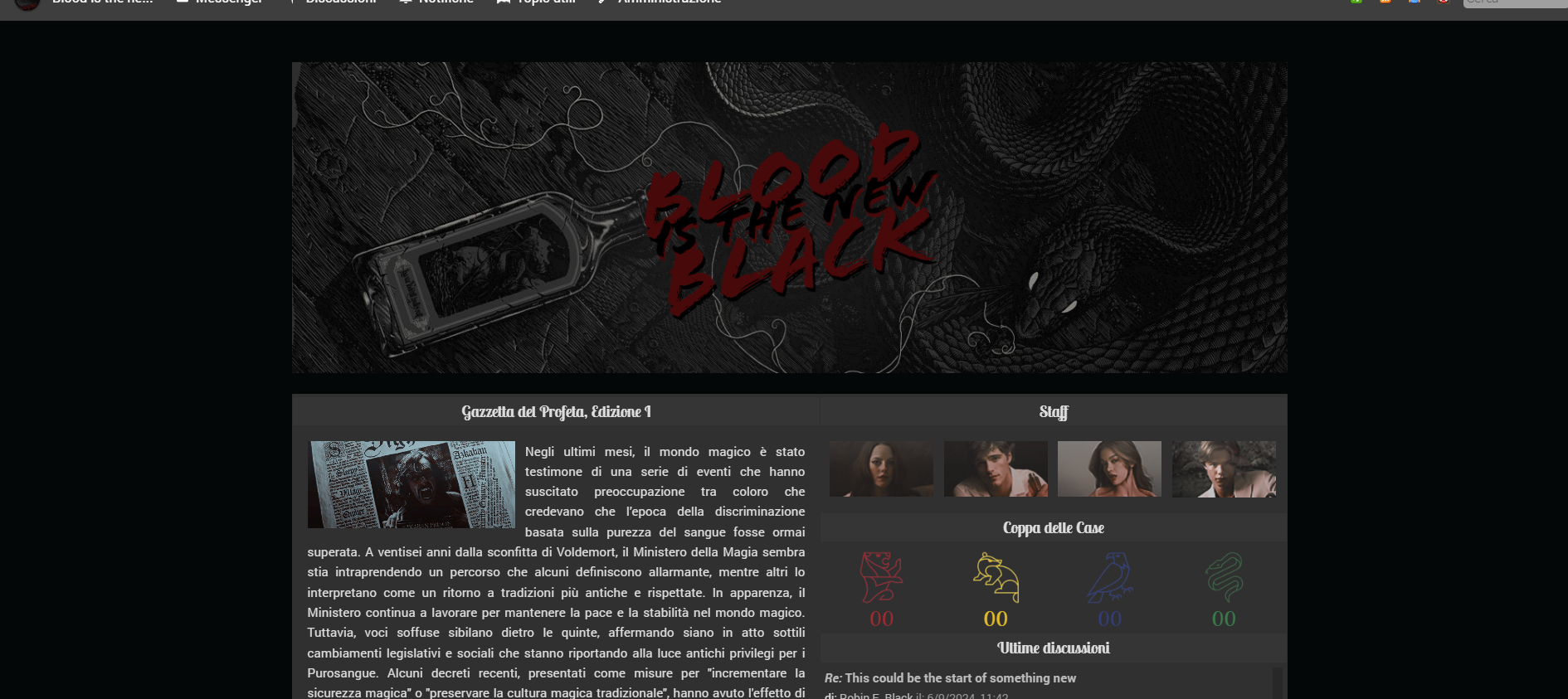 Blood is the new Black